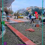 موزاییک فرش پیاده رو ضلع شرقی خیابان امام خمینی